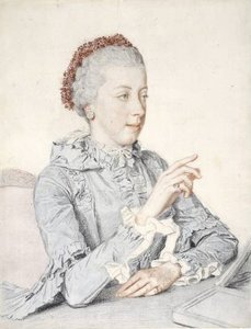 オーストリアの大公マリア・エリザベートの肖像 作： Jean Étienne Liotard